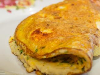 Prawn and Chive Omelette