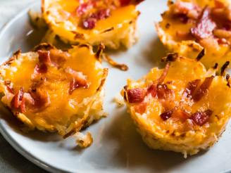 Shredded Potato Baskets With Cheese and Bacon #5FIX
