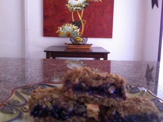 Chewy Triple-Berry Oatmeal Squares