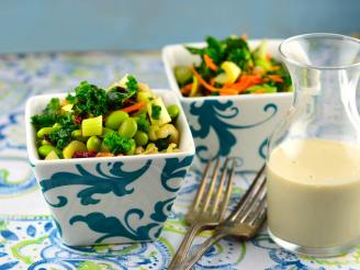 Raw Kale Salad With Tahini Dressing