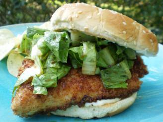 Crispy Fish Sandwiches With Wasabi and Ginger