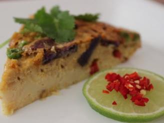 Crustless Gluten-Free Thai Massman Curry Quiche