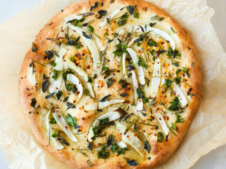 Fresh Herb and Onion Pizza