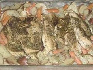 Garlic Lover's Chicken, Potatoes, and Carrots
