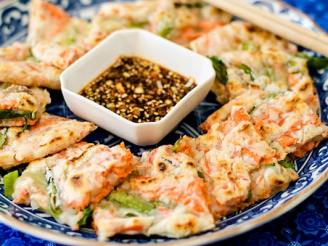 Gluten-Free Korean Salmon and Scallion Pancake (Pajeon)