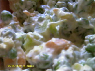 Green Peas and Golden Cheese Salad