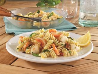 Rotini Salad With Zucchini, Shrimp, Scallops & Mussels