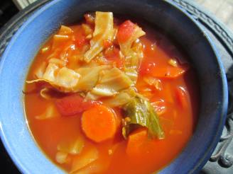 Vegetarian Sweet and Sour Cabbage Soup