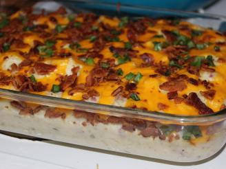 Loaded Baked Red Mashed Potatoes