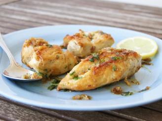 Pan Fried Chicken With Garlic and Lemon