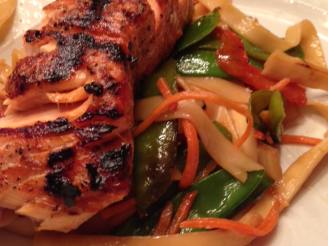 Ginger-Soy Salmon & Asian Noodles