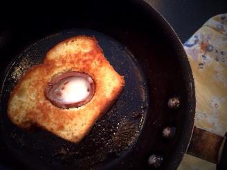 Cadbury Creme Egg in Hole Toast (Toad in the Hole)