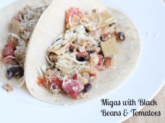 Migas With Black Beans & Tomatoes