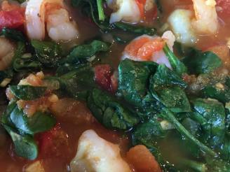 Curried Shrimp With Tomatoes & Spinach
