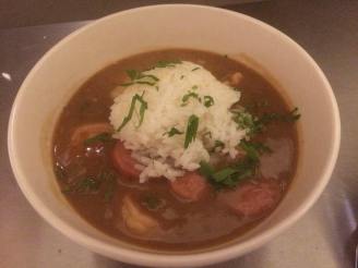 Andouille Sausage, Chicken, and Shrimp Gumbo
