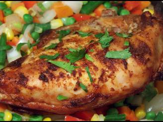 Citrus Chicken with Roasted Corn Relish