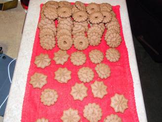 Chocolate Shortbread Press Cookies