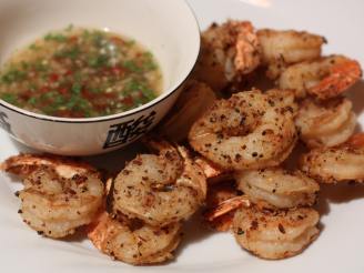 Salt and Pepper Prawns with Lime and Chilli Dipping Sauce