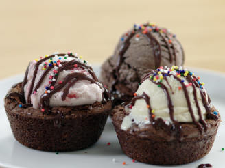 Ice Cream Brownie Cups