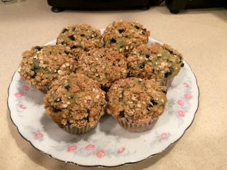 Blueberry-Banana Crumble Muffins (VEGETARIAN)