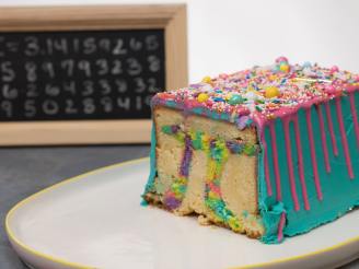 Surprise Rainbow Pi Cake