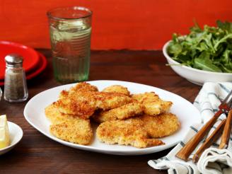 Faux Fried Chicken With Quick Arugula Salad