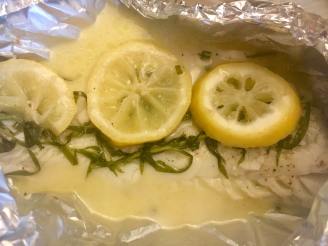 Foil Wrapped Fish With Lemon and Tarragon