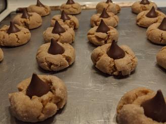 Christmas Peanut Butter Kiss Cookies