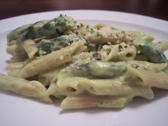 Penne Pasta With Asparagus Sauce