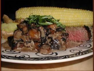 Cracked Black Pepper Crusted Filet Medallions (With Cremini)