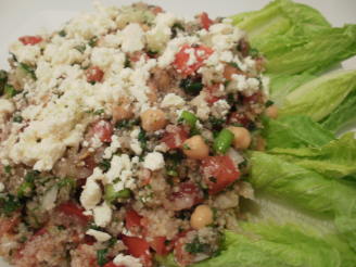 Tabbouleh Wrapped in Romaine Leaves