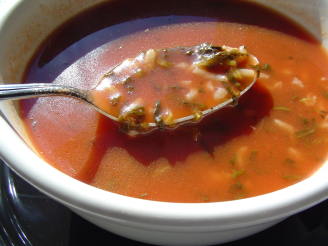 Tomato Florentine Rice Soup