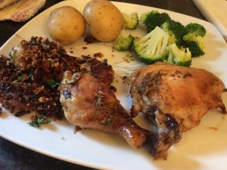 Roasted Rosemary Chicken with Lemon/Soy Sauce
