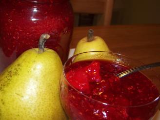 No-Cook Raspberry Pear Jam