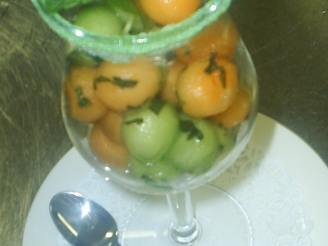 Melon Balls With Rum and Lime