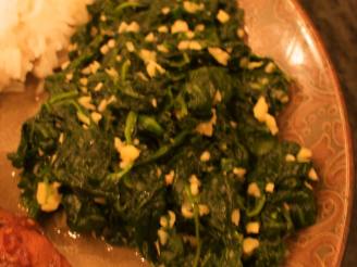 Wilted Spinach with Orange & Ginger