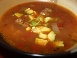 Mexican Tortilla Meatball Soup
