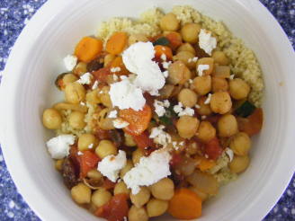 Moroccan Chickpea and Vegetable Stew with Couscous