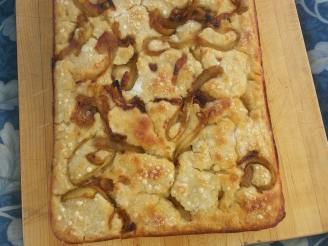 Rustic Sourdough Focaccia With Caramelized Onions
