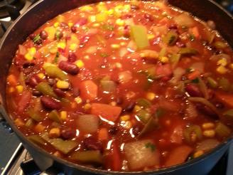 Simple and Delicious Low Fat Vegetarian Chili