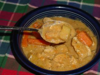 Tangy Apple Curry Chicken and Veggie Stew