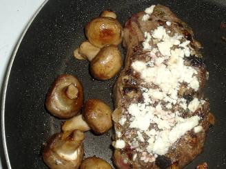 Strip Loin Steak With Blue Cheese and Sage