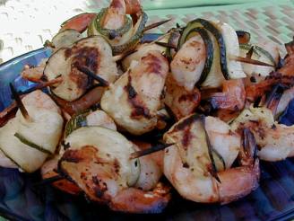 Grilled Zucchini-Wrapped Shrimp