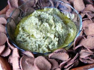 Chickpea Pesto Dip (Or Pesto Hummus Dip)