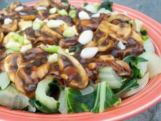 Baby Bok Choy With Mushrooms and Tofu