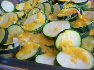 Baked Zucchini With Cheddar Cheese