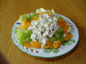 Mandarin Chicken Salad with Orange Juice Dressing