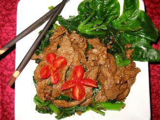Gai Lan (Chinese Broccoli) and Beef