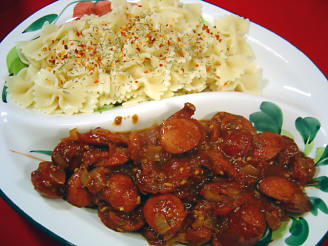 Rotini with Spicy Andouille Sauce