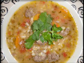Barley Albondigas (Meatball) Soup